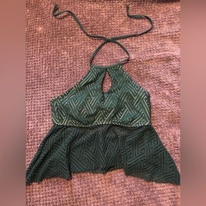 Green mesh bikini top